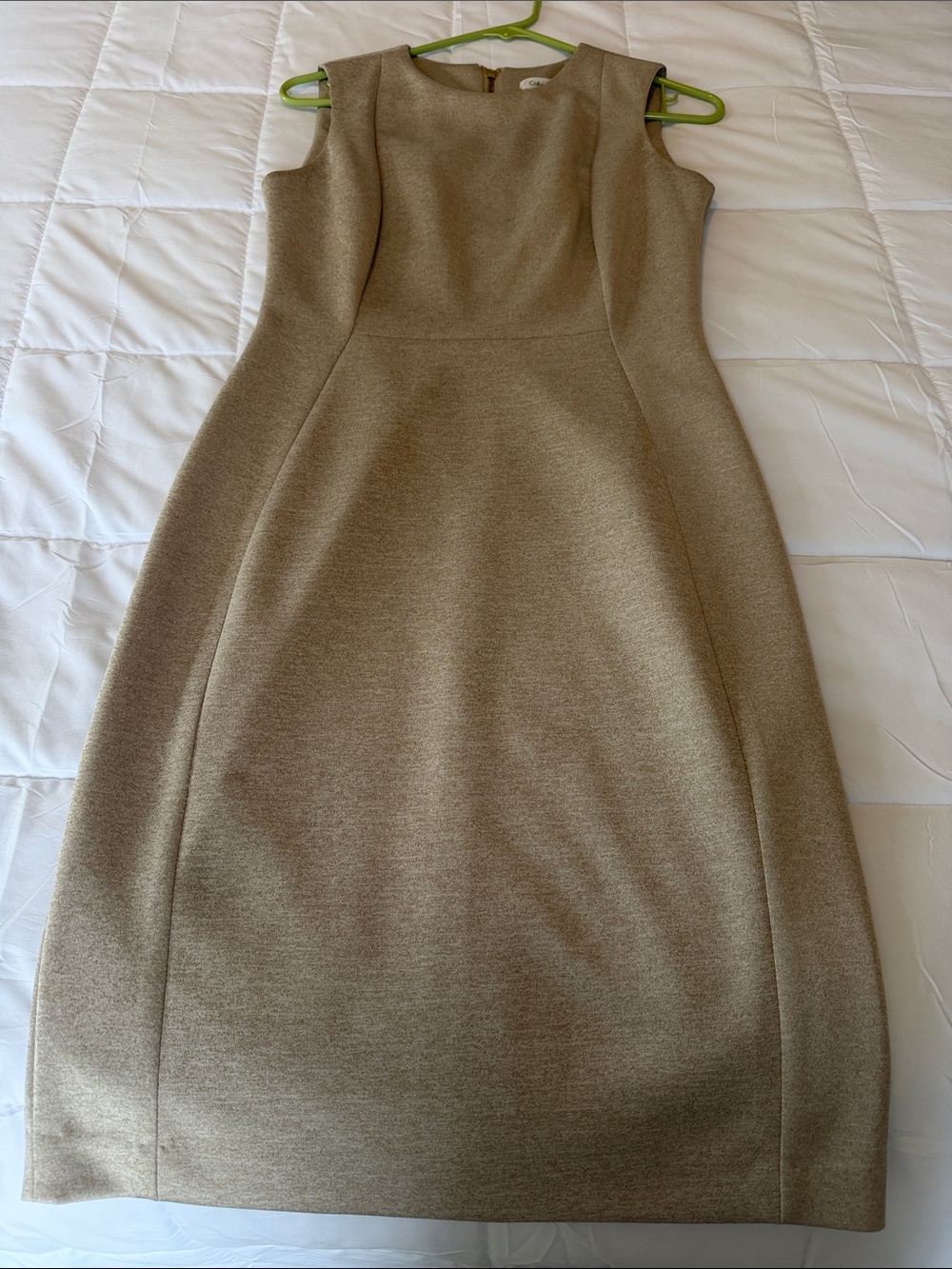 Calvin Klein Sleeveless Dress in Taupe